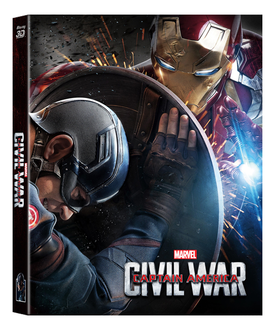 [Blu-ray]  캡틴 아메리카: 시빌 워 (2disc: 3D+2D) 렌티큘러 풀슬립 스틸북 한정판 (Weetcollection Exclusive No.01